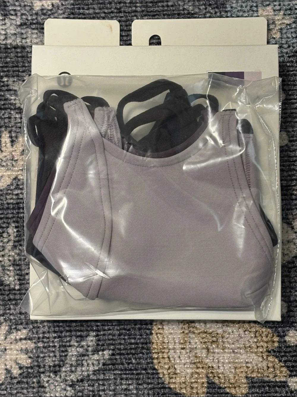 lululemon Ear Loop Face Mask 3-Pack in Black, Purple, Gray
